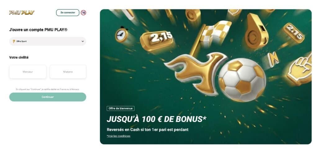 PMU Play inscription