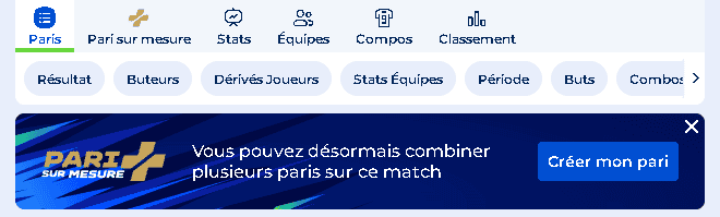 Pari sur mesure Parions Sport.fr