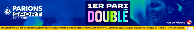 ParionsSport.fr, 1er pari doublé jusqu'à 100€!
