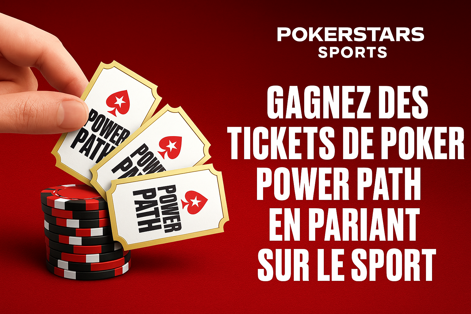 Gagnez des tickets de poker Power path en pariant sur le sport avec PokerStars Sport